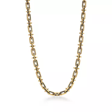 Tiffany Titan by Pharrell Williams:Blackened Necklace in Gold with Diamonds, 3