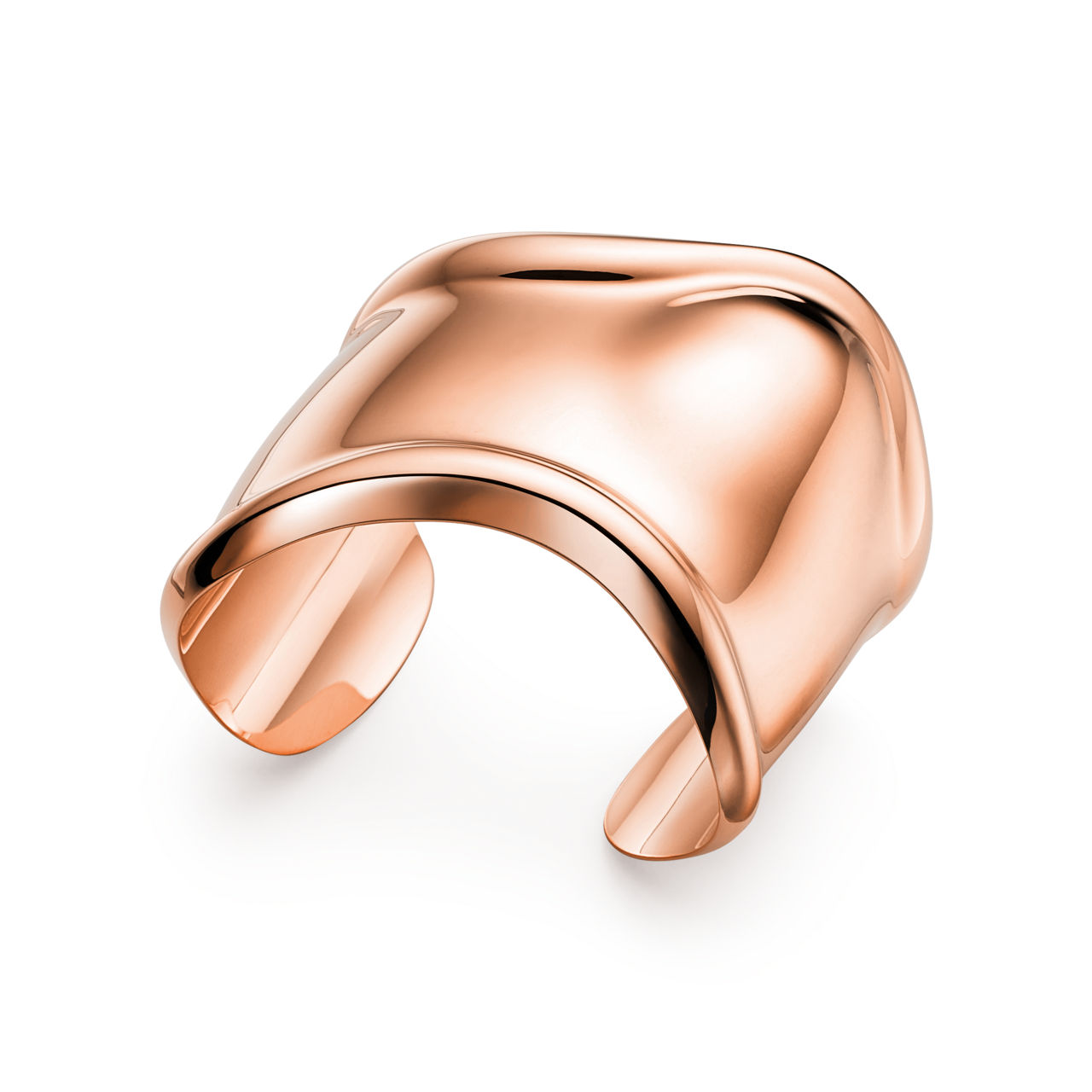 Elsa Peretti®:Medium Bone Cuff in 18k Rose Gold image number 2