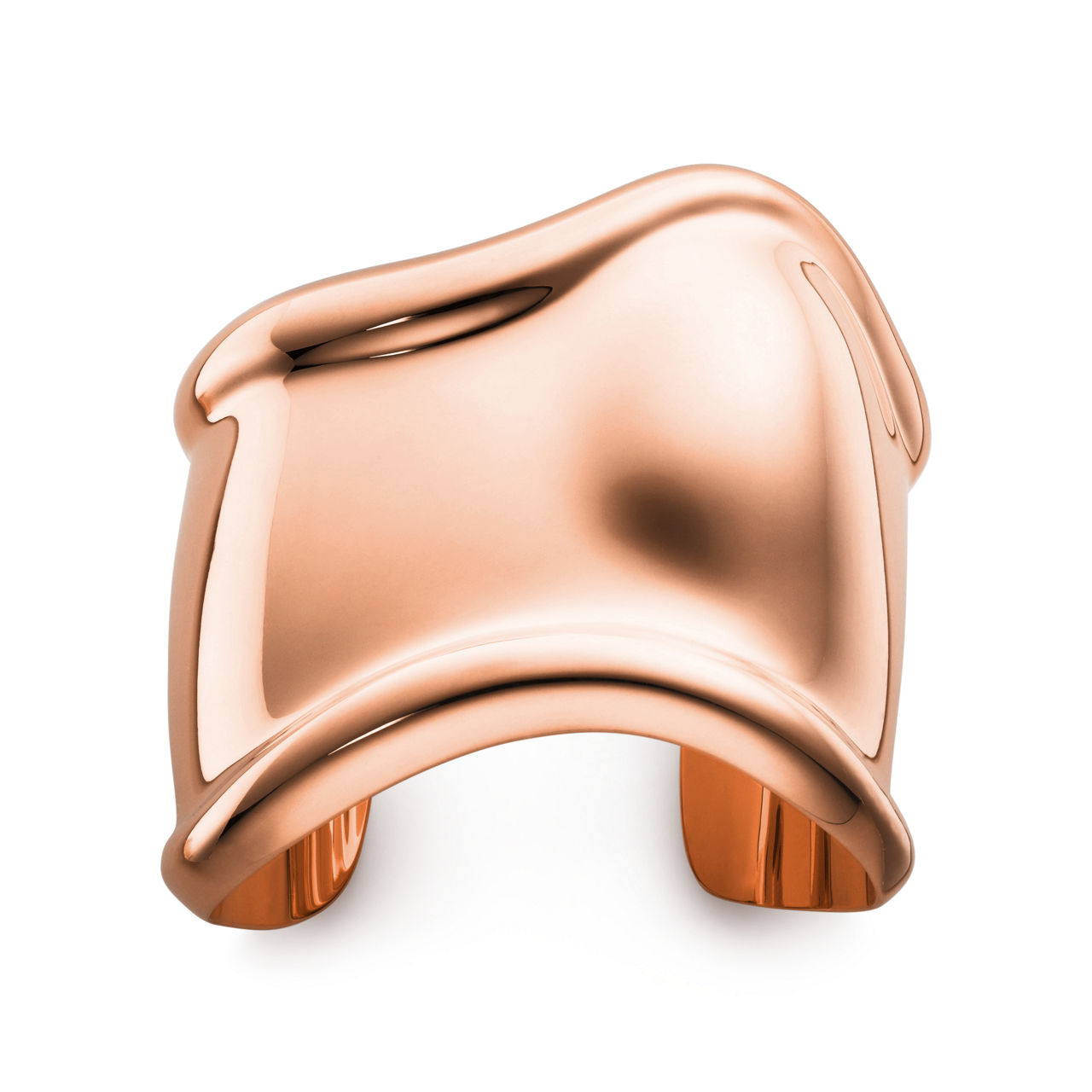 Mittelgroßer Bone Cuff in 18 Karat Roségold