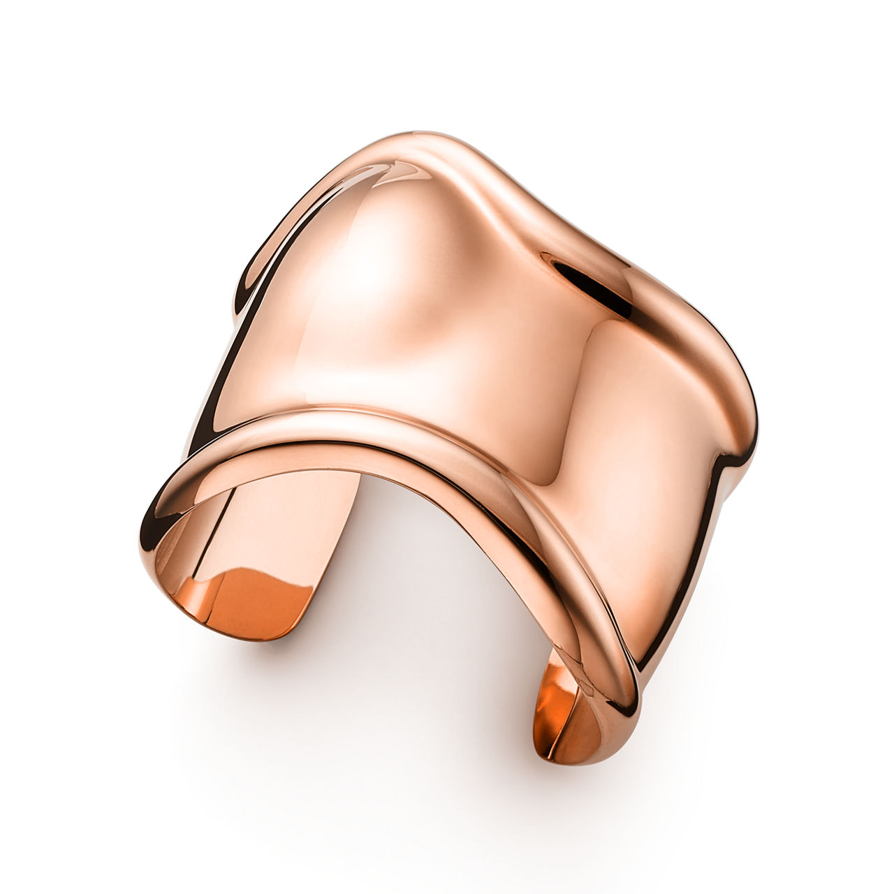 Elsa Peretti®:Medium Bone Cuff in 18k Rose Gold image number 2