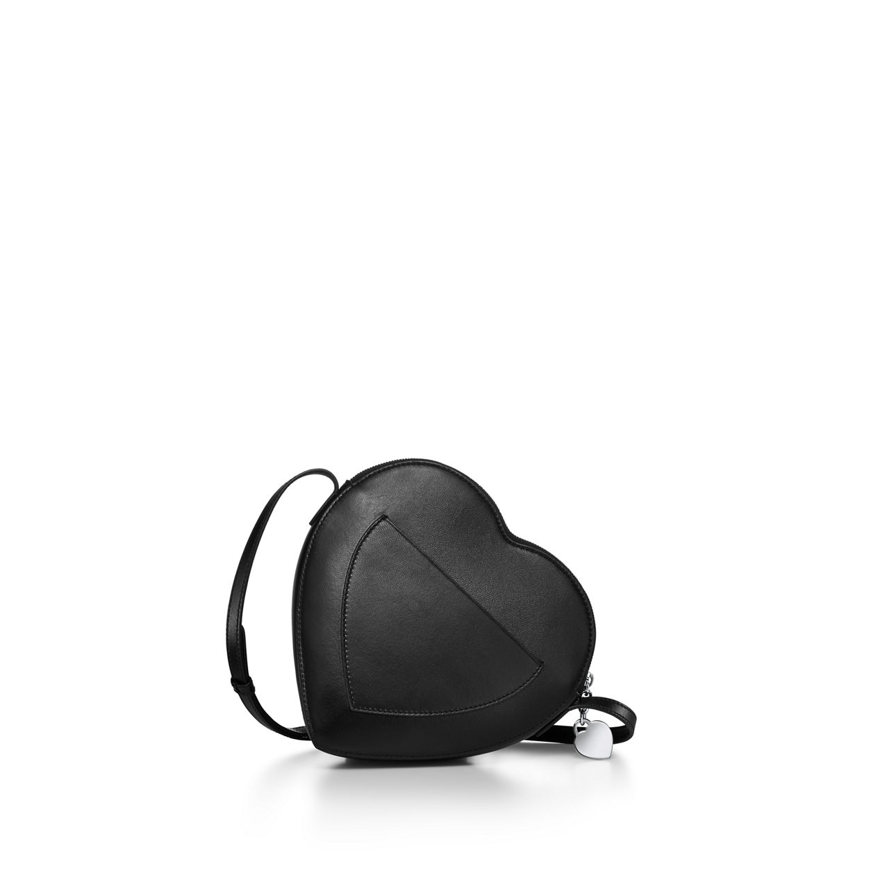 Return to Tiffany™:Padded Crossbody Bag in Black Leather image number 3