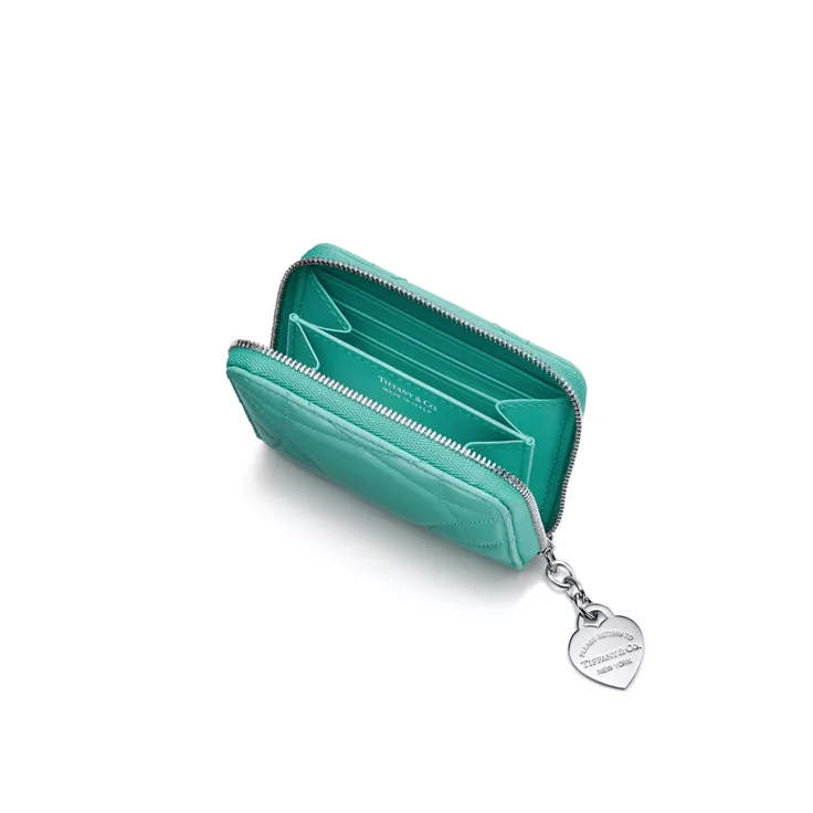 Return to Tiffany™:Padded Small Wallet in Tiffany Blue®: Leather, 1