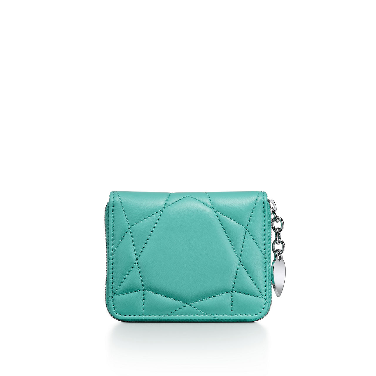 Return to Tiffany™:Kleines gepolstertes Portemonnaie aus Leder in Tiffany Blue® Bildnummer 3