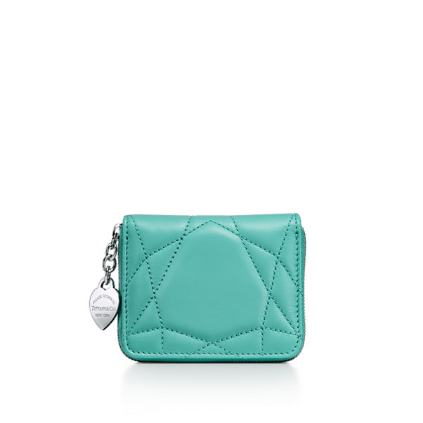 Return to Tiffany™:Padded Small Wallet in Tiffany Blue® Leather