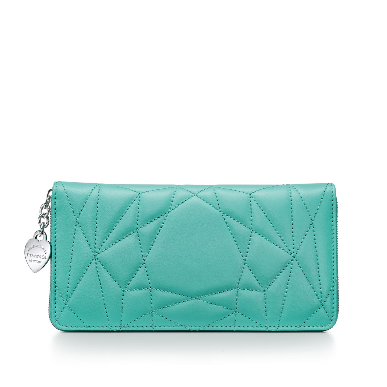 Return to Tiffany™:Padded Large Wallet in Tiffany Blue® Leather image number 0