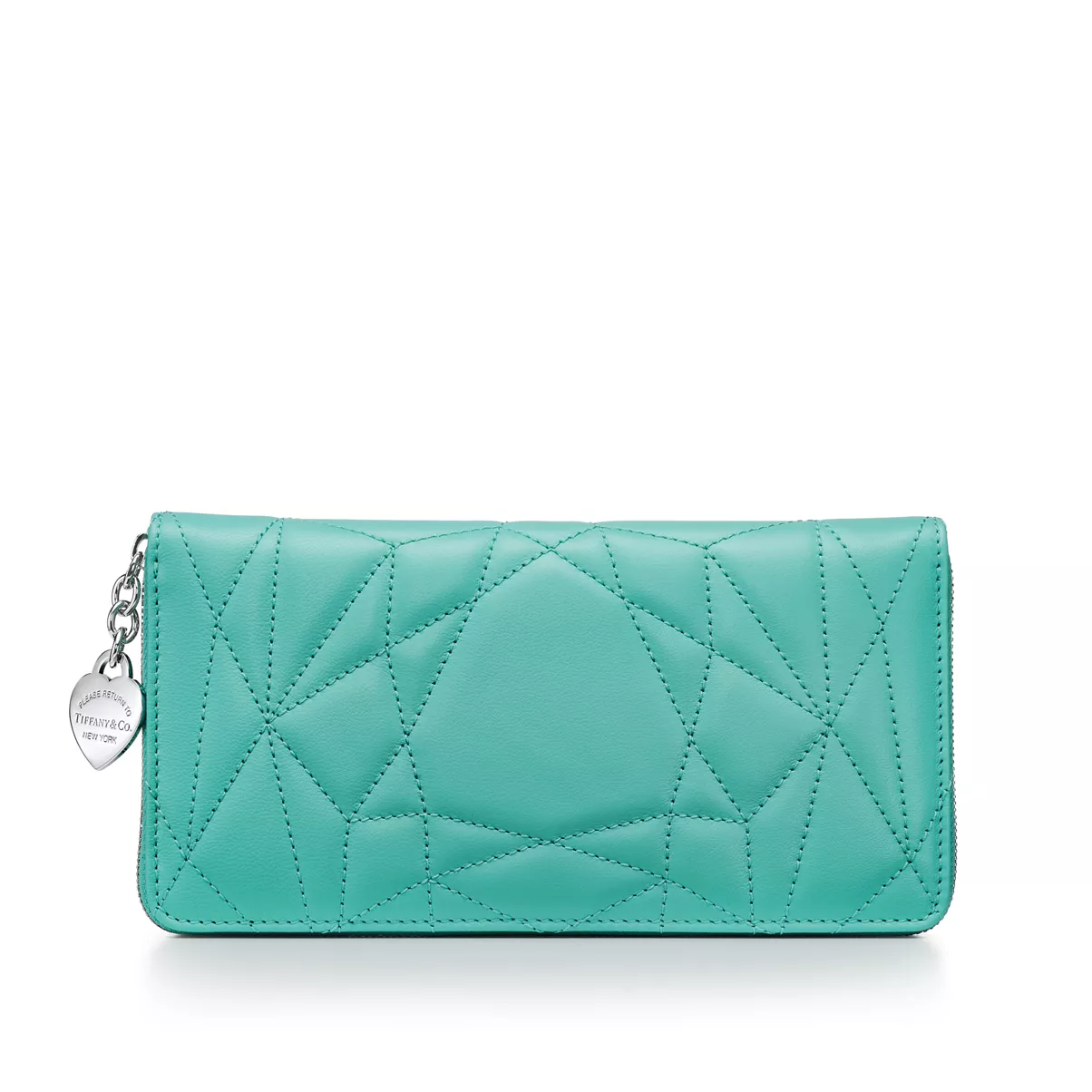 Padded Large Wallet in Tiffany Blue&reg; Leather