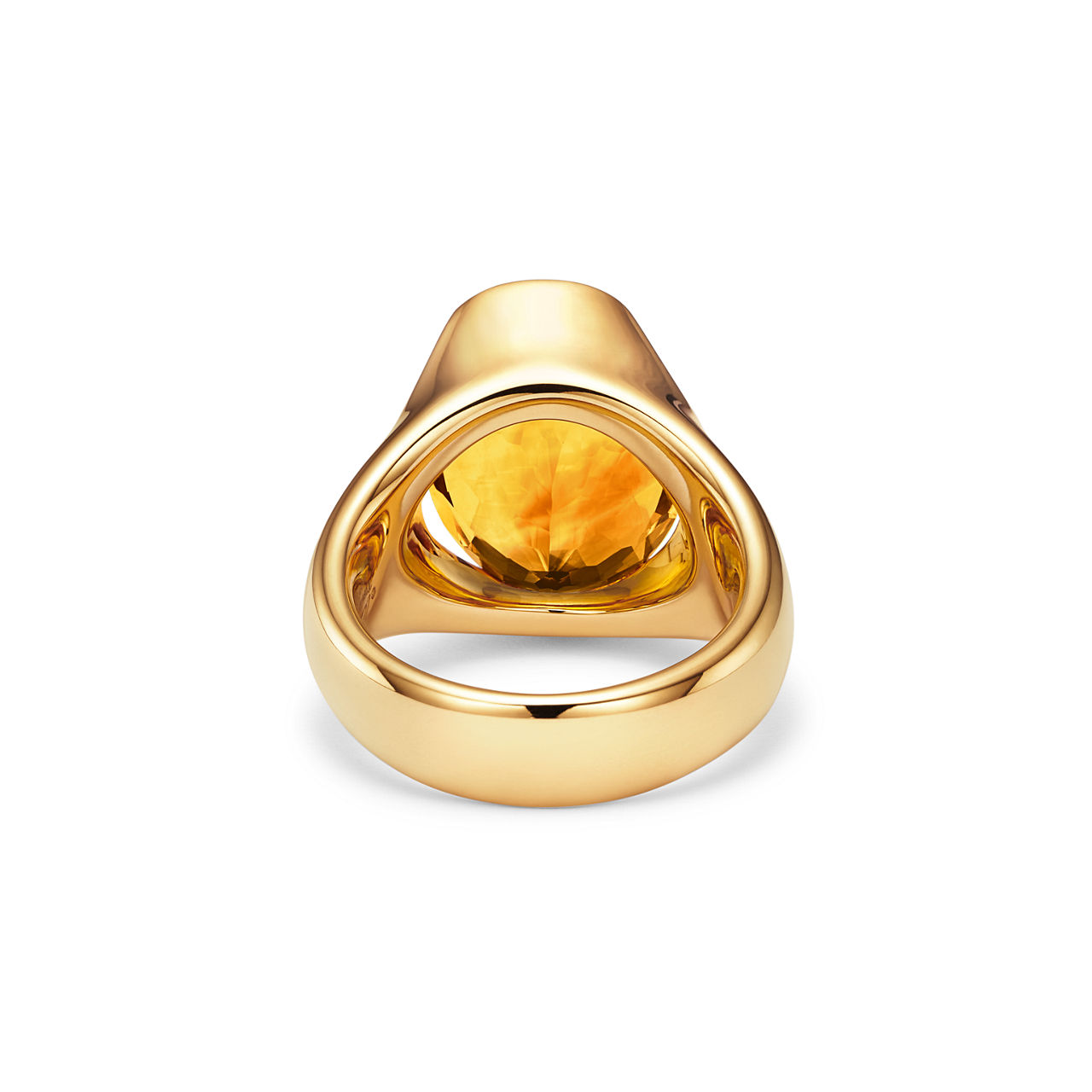 Elsa Peretti®:Fancy Color Ring in Yellow Gold with a Citrine image number 3