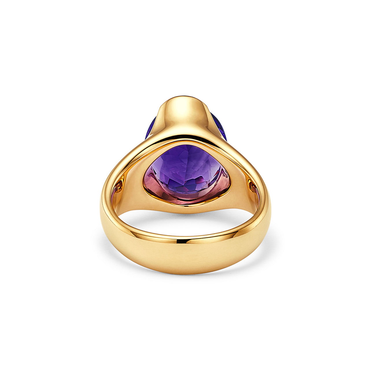 Elsa Peretti®:Fancy Color Ring in Yellow Gold with an Amethyst image number 3