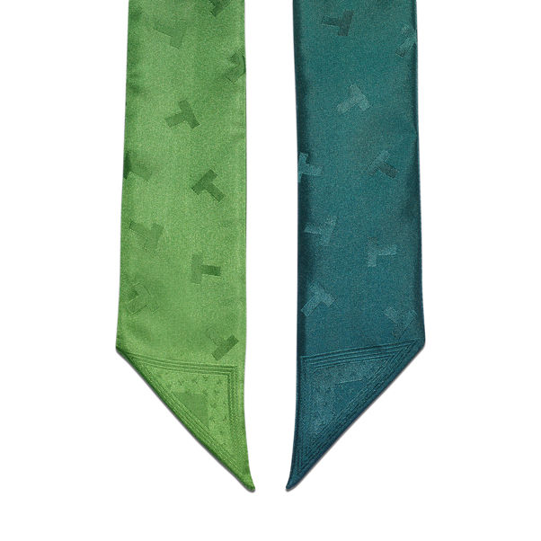 Tiffany T:Dancing T Square Scarf in Infinity Blue® Silk