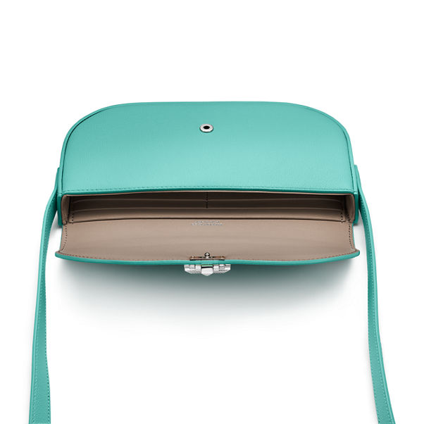 Tiffany T:Deco Crossbody Wallet in Tiffany Blue® Calf Leather