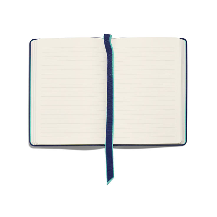 Personal Essentials:Cuaderno en piel de color azul marino imagen número 1