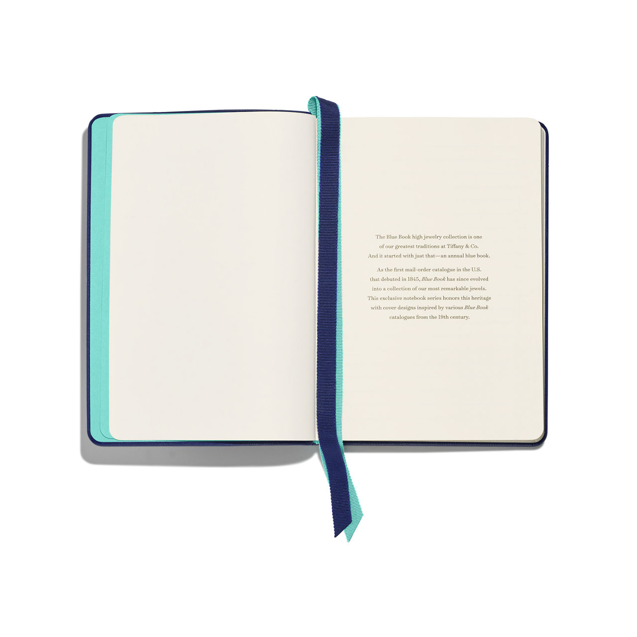 Personal Essentials:Cuaderno en piel de color azul marino imagen número 3