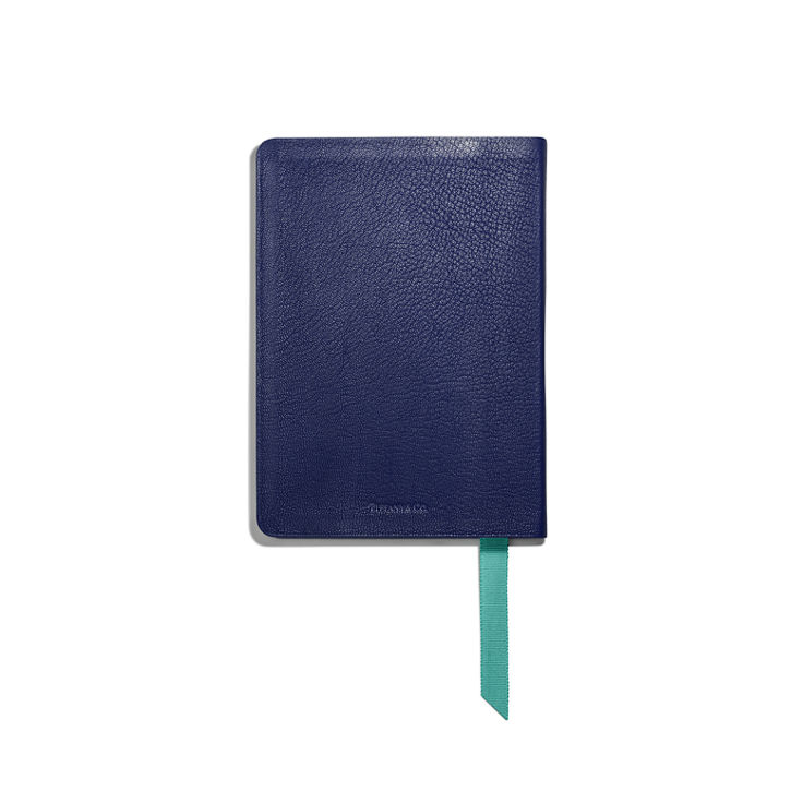 Personal Essentials:Cuaderno en piel de color azul marino imagen número 5
