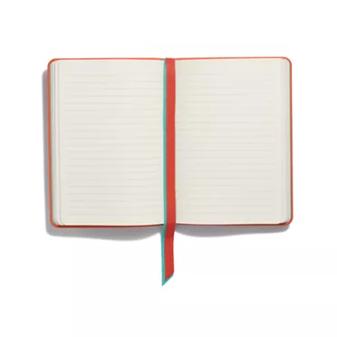 Personal Essentials:Notebook in Carnelian Orange Leather, 3