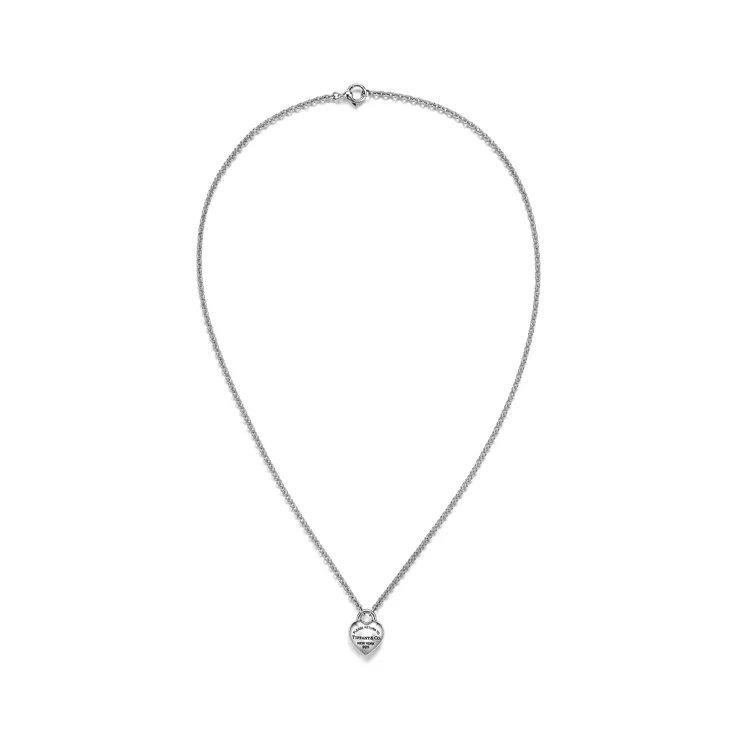 Return to Tiffany®:Full Heart Pendant and Earrings Set in Sterling Silver, 4