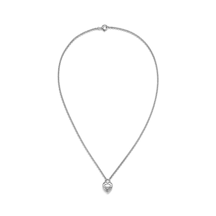 Return to Tiffany®:Full Heart Pendant and Earrings Set in Sterling Silver image number 4