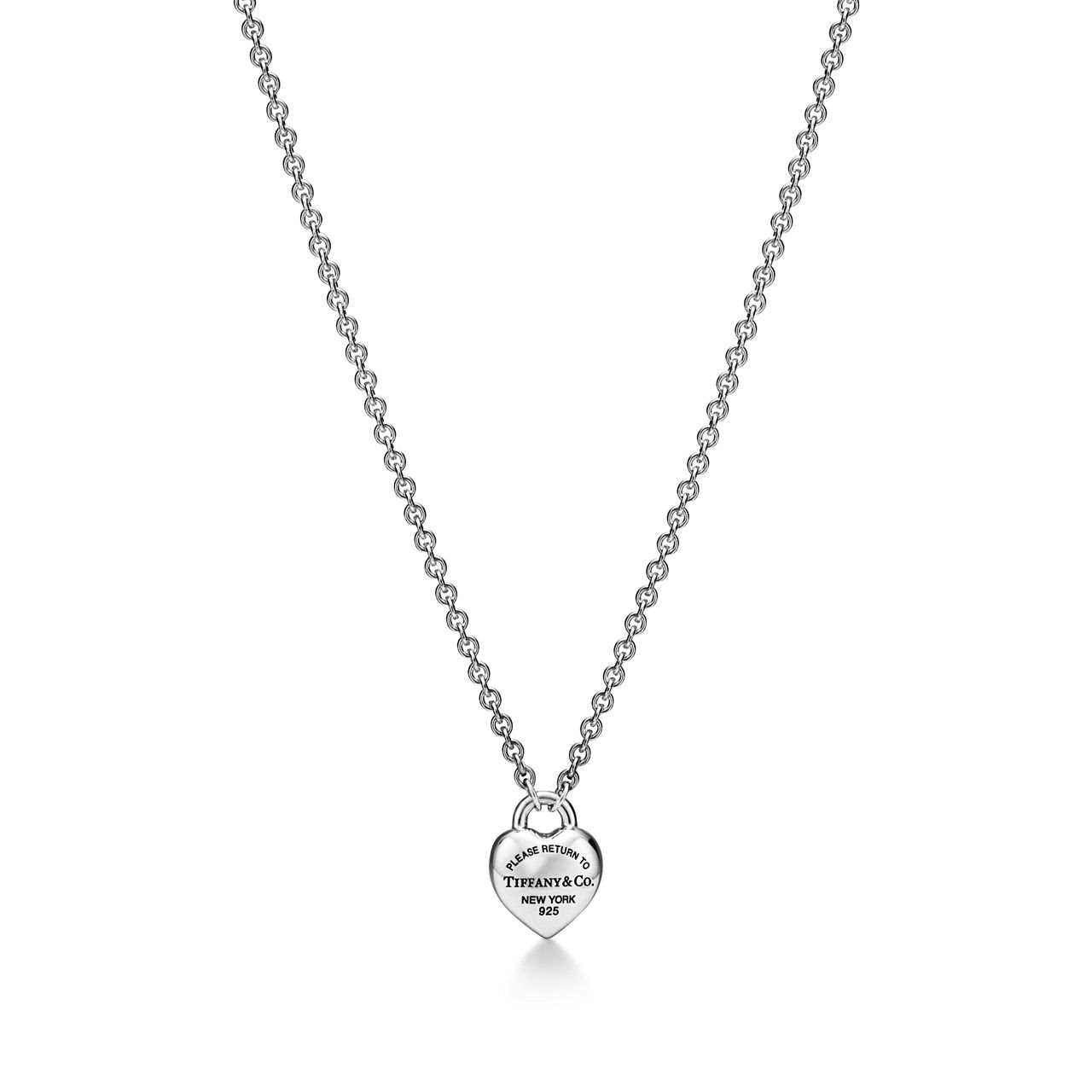 Return to Tiffany®:Full Heart Pendant and Earrings Set in Sterling Silver image number 2