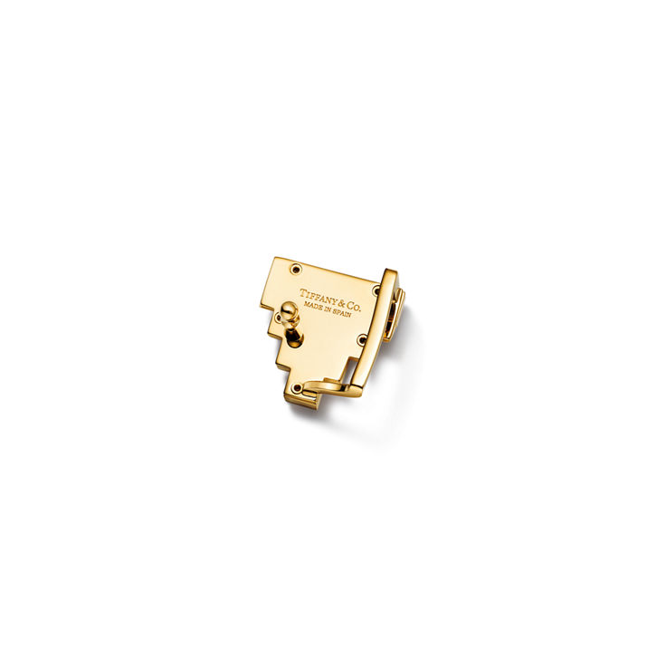 Tiffany T:Deco Belt Buckle in Gold-plated Brass, 20 mm Wide image number 1