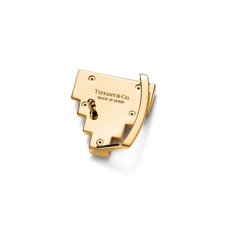 Tiffany T:Deco Belt Buckle in Gold-plated Brass, 35 mm Wide image number 1