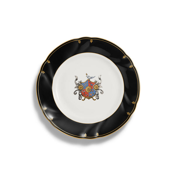 Tiffany Crest:Dessert Plate in Bone China