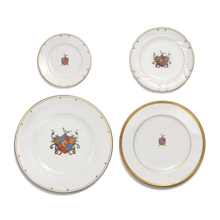 Tiffany Crest:Bread and Butter Plate in Bone China image number 2