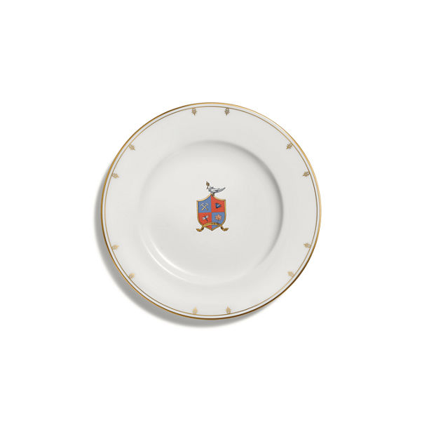 Tiffany Crest:Bread and Butter Plate in Bone China