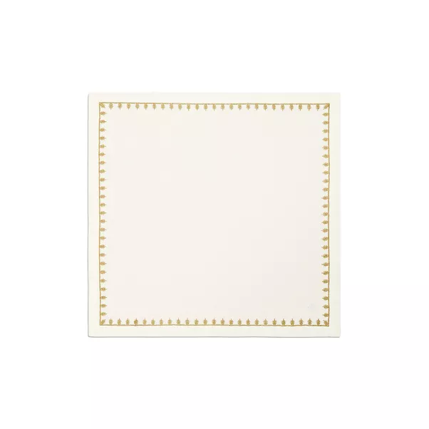 Napkin in Embroidered White Linen