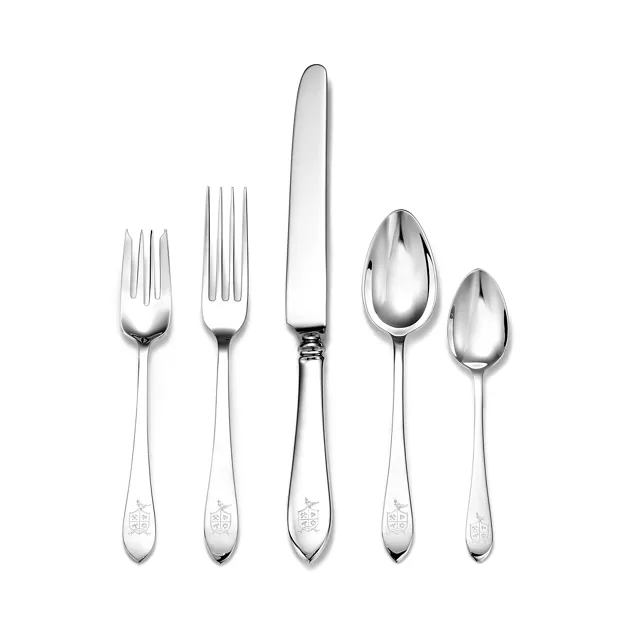 Tiffany Crest:Five-piece Flatware Set in Sterling Silver image number 0