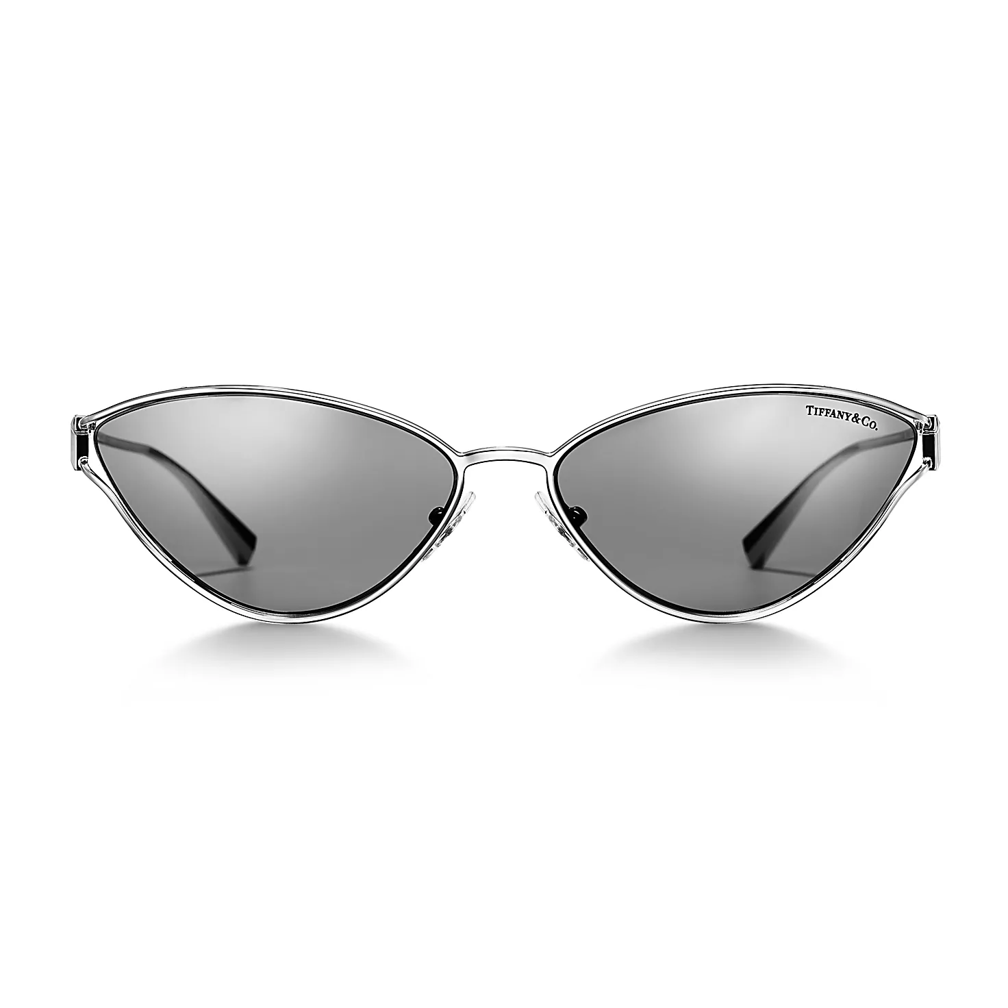 Tiffany T:선글라스, 실버 컬러 메탈, 라이트 그레이 미러 렌즈 세팅 이미지 번호 2