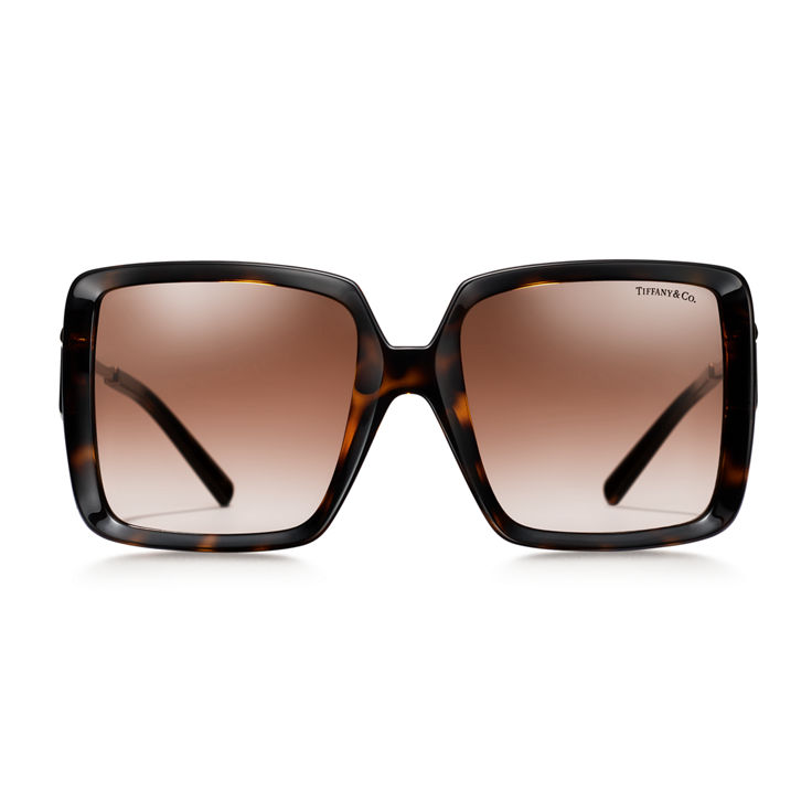 Tiffany T:Sunglasses in Tortoise Acetate with Brown Gradient Lenses image number 2