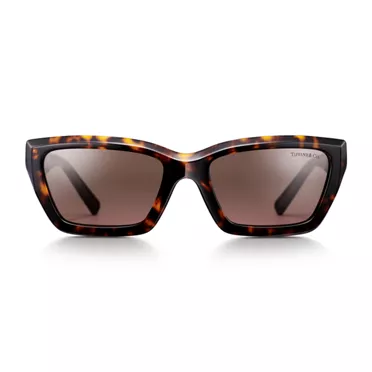 Tiffany T:True Sunglasses in Tortoise Acetate with Light Brown Lenses, 2