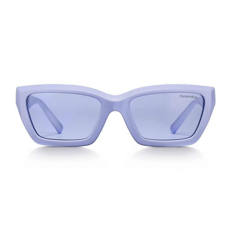 Tiffany T:True Sunglasses in Violet Acetate with Violet Lenses image number 2