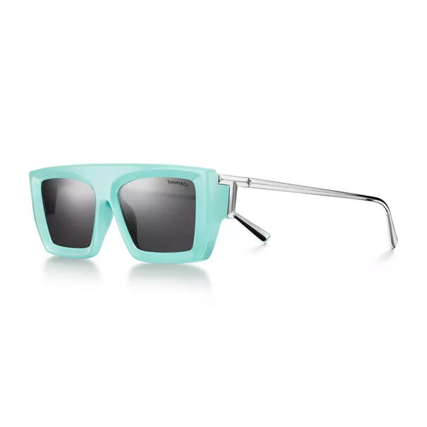 Occhiali da sole in acetato Tiffany Blue® con lenti grigio scuro
