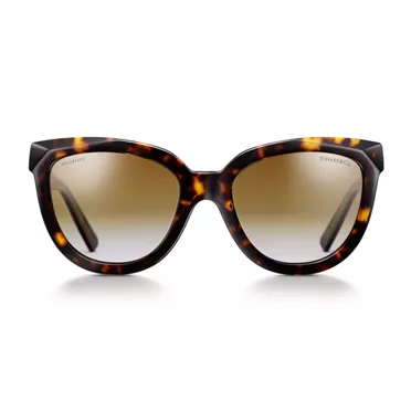 Tiffany T:True Sunglasses in Tortoise Acetate with Brown Gradient Lenses, 2