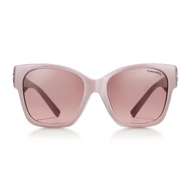 Return to Tiffany®:Sunglasses in Dusty Pink Acetate with Pink Gradient Lenses, 2