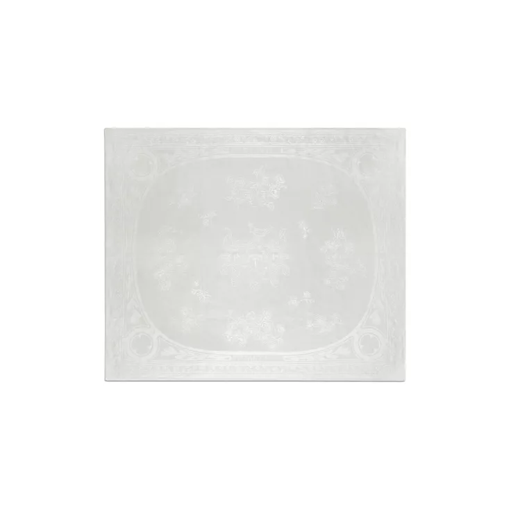 Tiffany Crest:Napkin in Embroidered White Linen, 1