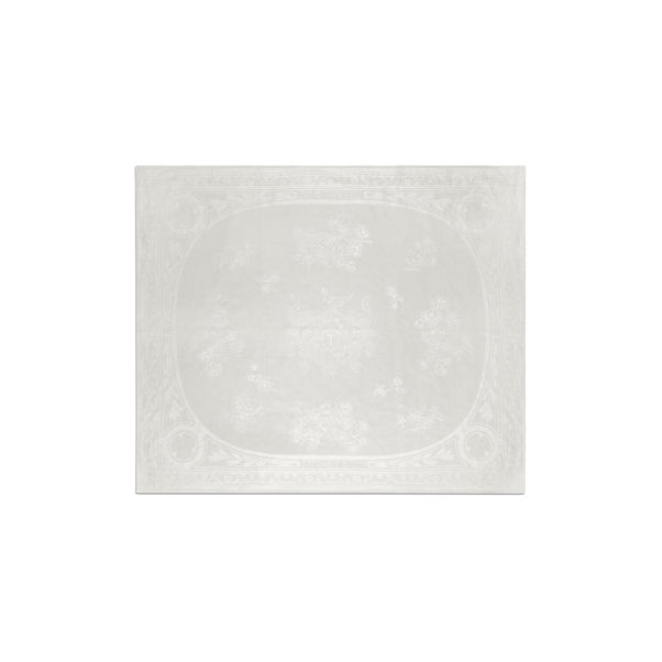 Tiffany Crest:Napkin in Embroidered White Linen