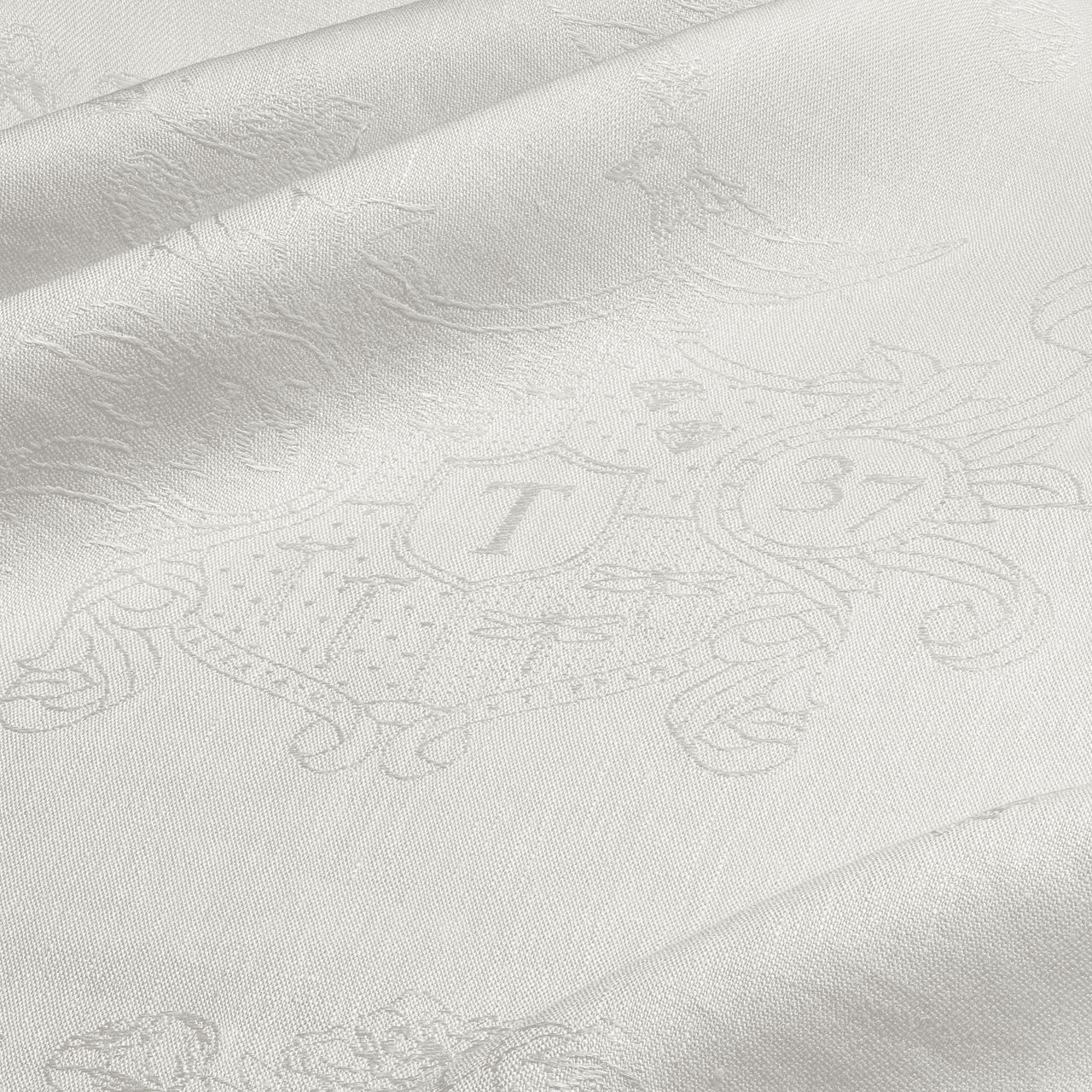 Tiffany Crest:Napkin in Embroidered White Linen image number 3