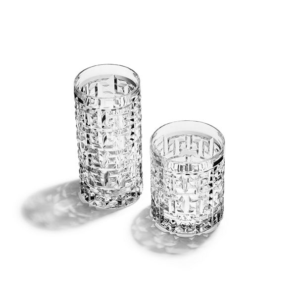 Tiffany T:True Double Old-fashioned Glass in Crystal Glass