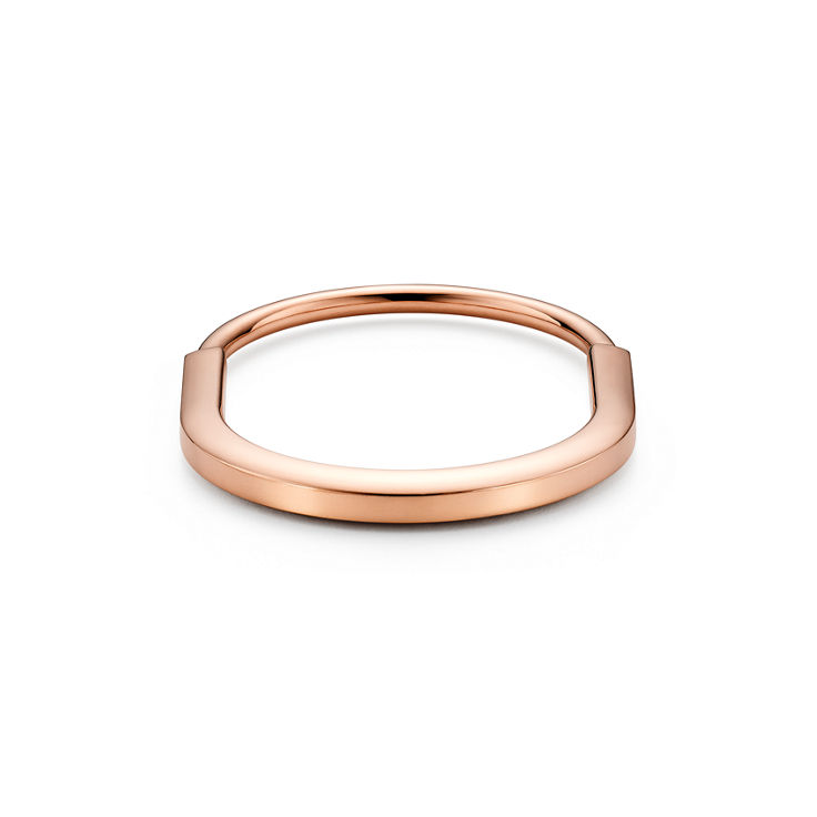 Tiffany Lock:Bangle in Rose Gold with Pink Sapphires image number 4