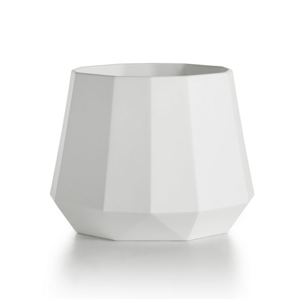 Tiffany Facets:Wide Tapered Vase in Bone China