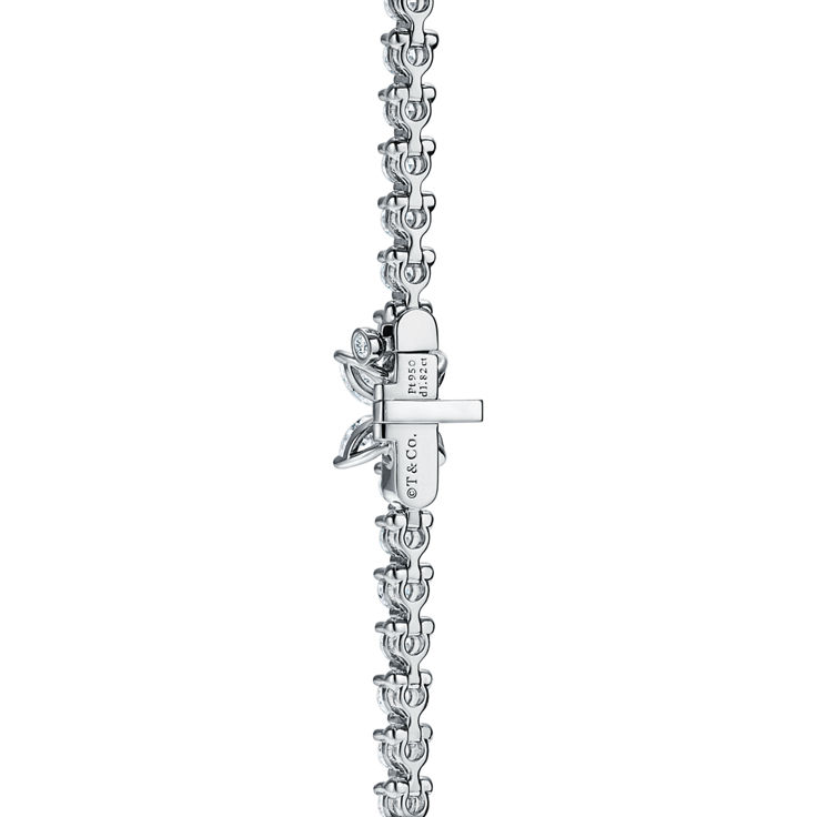 Collezione Tiffany Victoria®:Bracciale Tennis in platino con diamanti numero immagine 2