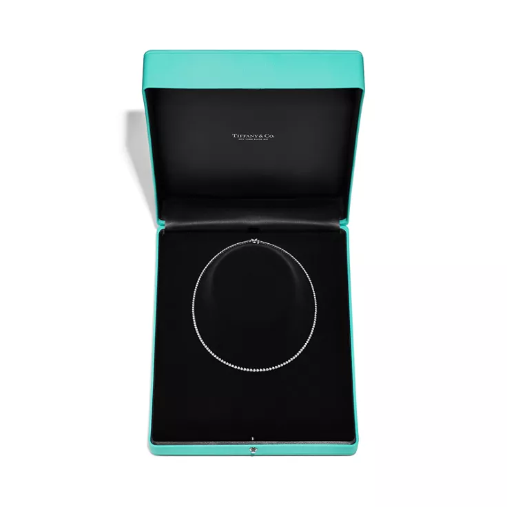Collezione Tiffany Victoria&reg;:Collana in platino con diamanti, 5