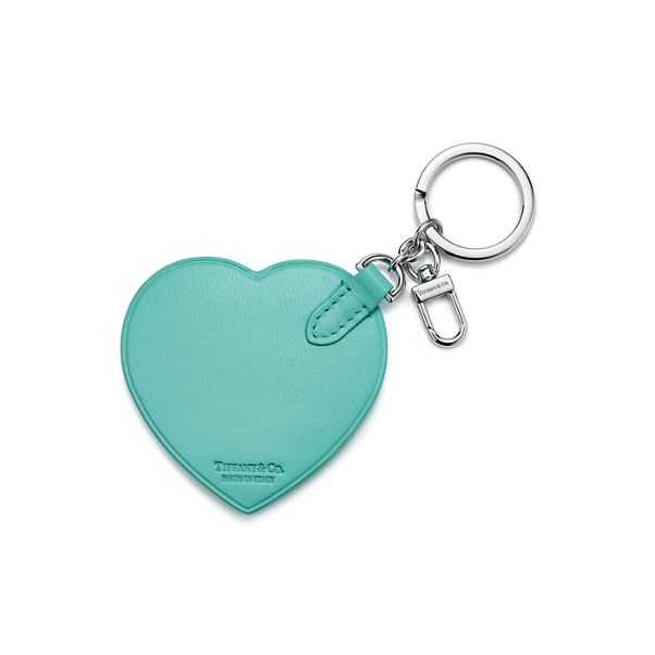 Return to Tiffany™:Padded Bag Charm in Tiffany Blue® Leather