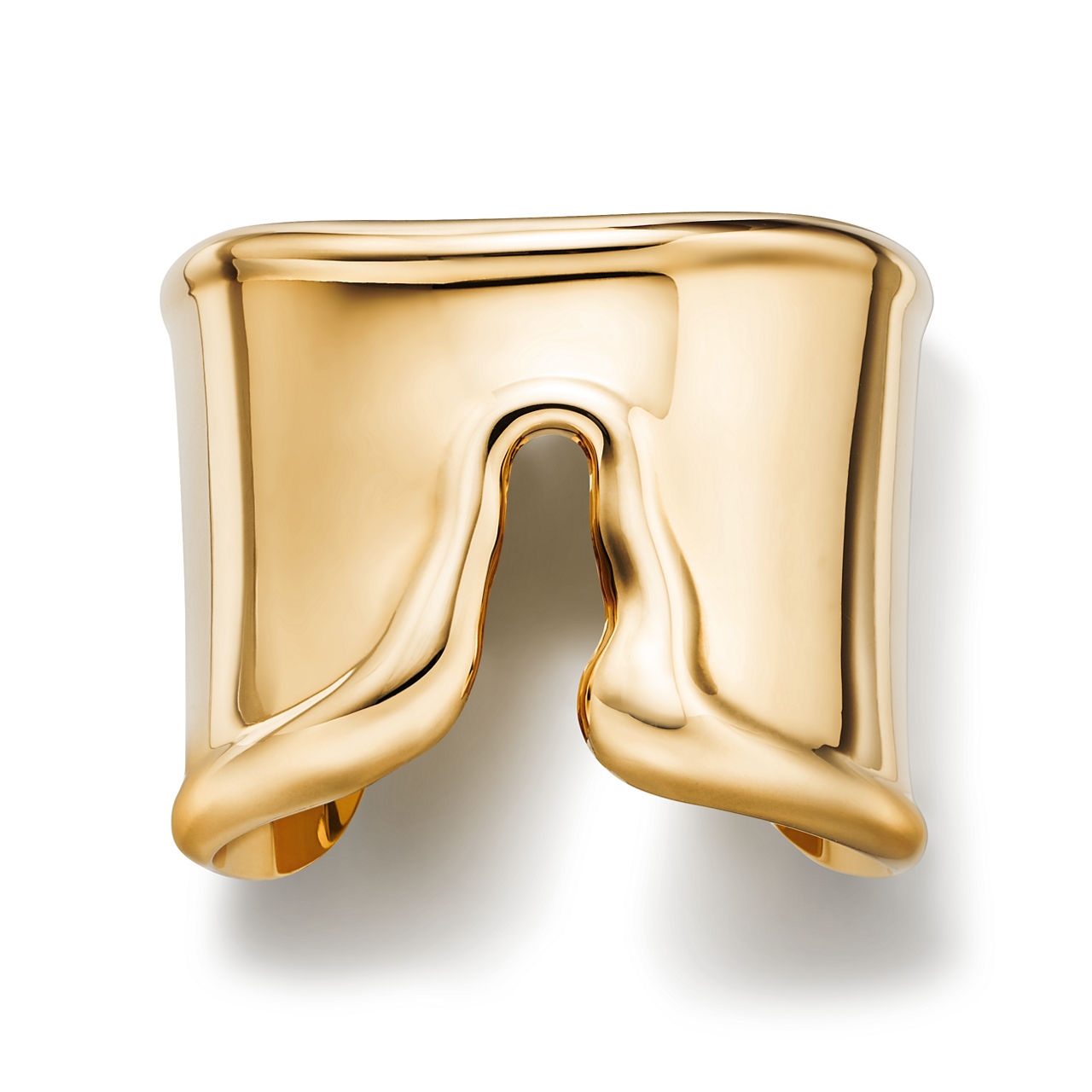 Split Cuff in Yellow Gold, Medium