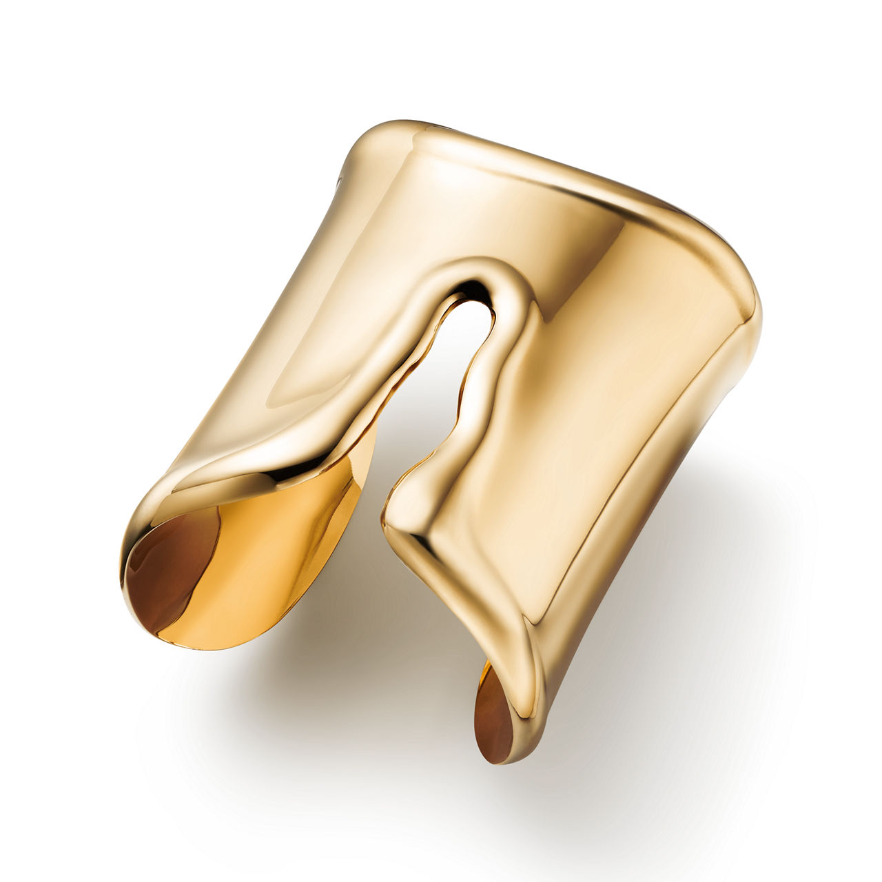 Elsa Peretti®:Split Cuff in Yellow Gold, Large image number 2