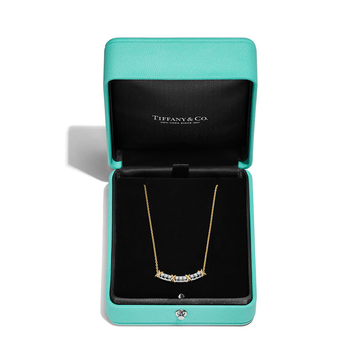 Jean Schlumberger by Tiffany:Sixteen Stone Narrow Pendant with Diamonds image number 5