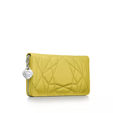 Return to Tiffany™:Padded Large Wallet in Canary Yellow Leather, 2