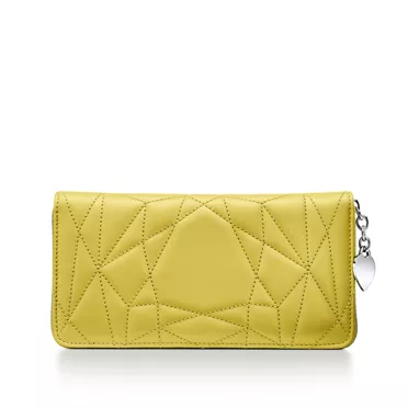 Return to Tiffany™:Padded Large Wallet in Canary Yellow Leather, 3