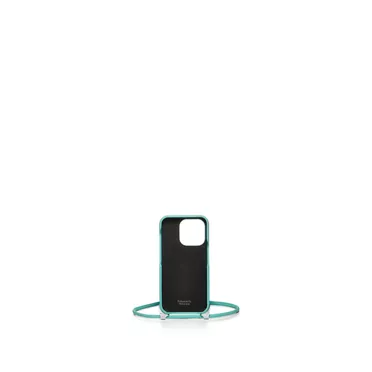 Tiffany Facets:Phone Case in Tiffany Blue® Leather, 2